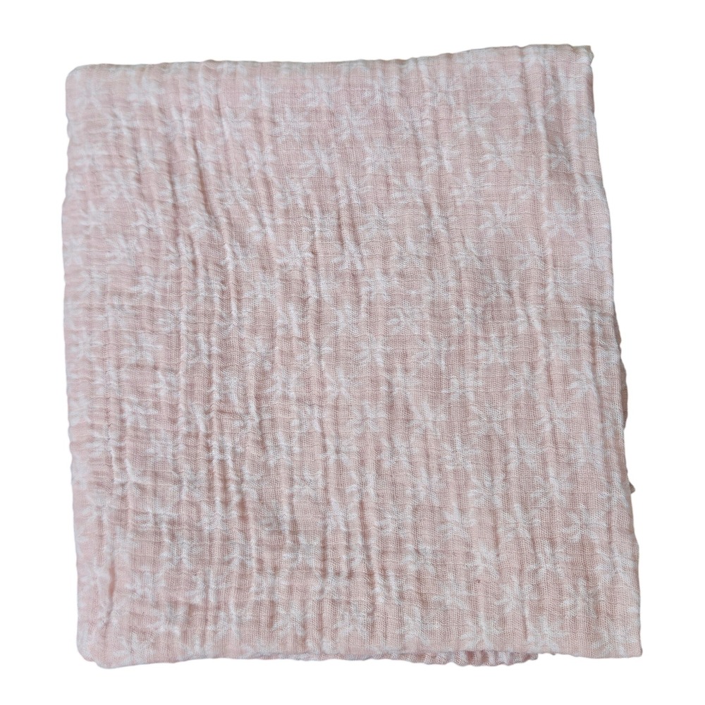 Aden + Anais Essentials Muslin Baby Blanket Pink Cotton Gauze 46x43